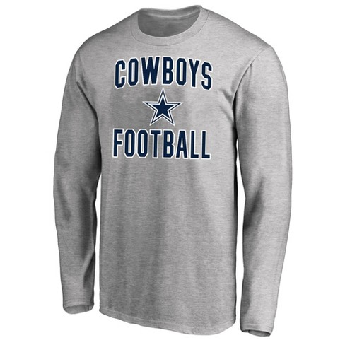 Nfl Dallas Cowboys Mens Big Tall Long Sleeve Gray T Shirt