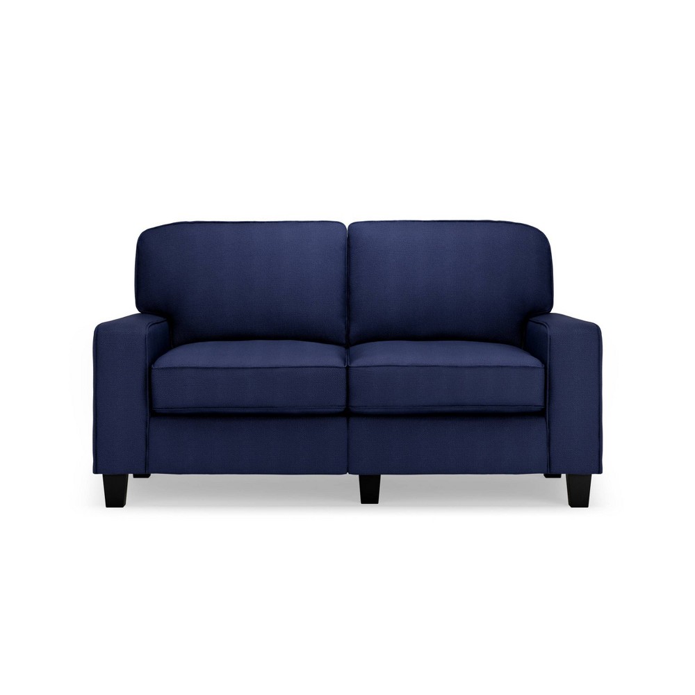 Photos - Sofa Serta 61" Palisades Loveseat Navy Blue - : Upholstered Polyester, Wood Frame, 450lb Capacity 