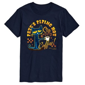 Men's - Pete the Cat - Piping Hot Coffee Short Sleeve Graphic T-Shirt - 1 of 4
