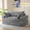 MAXYOYO Bean Bag Chair for Living Room, Upholstered Loveseat Sofa Couch with Deep Seating, No Assembly - 2 of 4