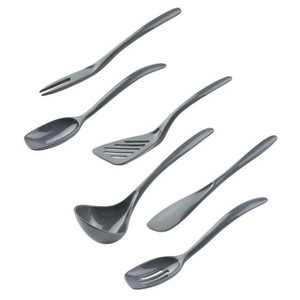 Hutzler 6 Piece Melamine Mini 7.5 Inch Cooking Utensil Set - 1 of 4