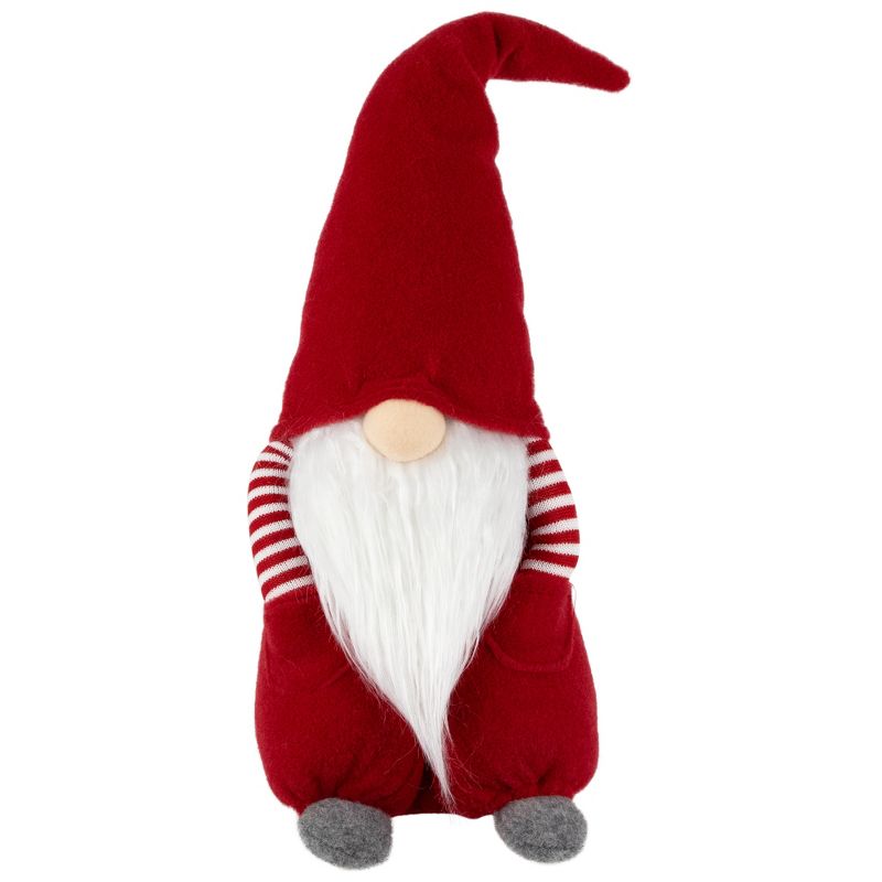 Northlight 20" Red and White "Hands in Pocket" Boy Christmas Gnome Decoration, 1 of 7