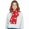 Anna-Kaci Women's Knitted Winter Scarf with Reindeer and Snowflake Holiday Pattern 66×12 Inches - 2 of 4