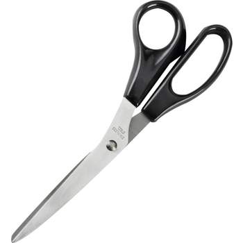Business Source Stainless Steel Scissors Bent 8"L Black Handles 65647