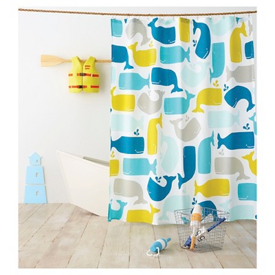 Whale Shower Curtain Amparo Blue Pillowfort Target