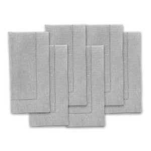 Solino Home Linen Classic Hemstitch Dinner Napkins - 1 of 4