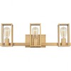 Quoizel Lighting Leighton 3 - Light Vanity in  Weathered Brass - 2 of 4