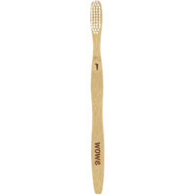 Wowe Natural Bamboo Toothbrush, Soft Bristles, 4 Pack,
