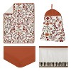 Sweet Jojo Designs Girl Baby Crib Bedding Set - Boho Floral Wildflower Rust Orange Ivory Off White 4pc - 2 of 4