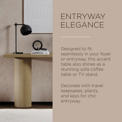 Lana Contemporary Refined Grey Wooden Console Table