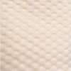 Home Mart Goods 71" x 71" - Beige Fabric Textured Glam luxury Shower Curtain With 12 Metal Hooks - 4 of 4
