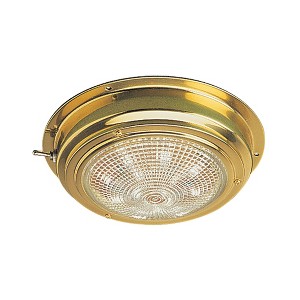 Seadog Brass LED Dome Light - 5" Lens Boat Equipment - Model 4002081. - 1 of 1