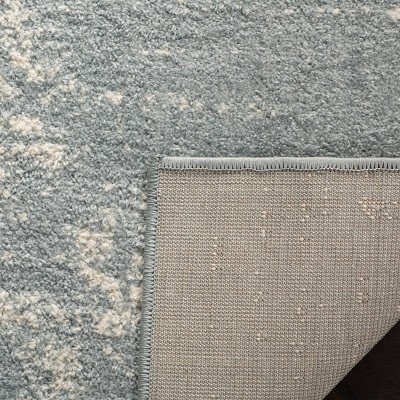 Ivory and Slate Rectangular Hand-knotted Reversible Area Rug