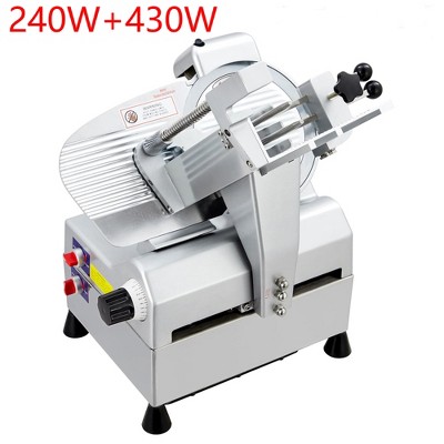 Commercial 10" Automatic Slicer Blade Electric Food Slicer Cutter 240+430W Motor