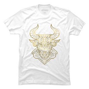 Men's Design By Humans Taurus Gold By griffin45nn9z T-Shirt - 1 of 2