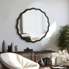 FONTOI Wavy Wall Mirror, 31"*31" Round Mirror Wall Decor for Bathroom Bedroom Living Room Cloakroom Entryway, Black, 31"*1.8"*31" - 4 of 4