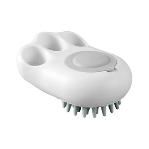 BABYYER Silicone Pet Bath Brush for Cats, Soft Grooming Scrubber with Cute Paw Design, Multi-Functional Massager for Washing, Deshedding,and Cleaning - 1 of 4