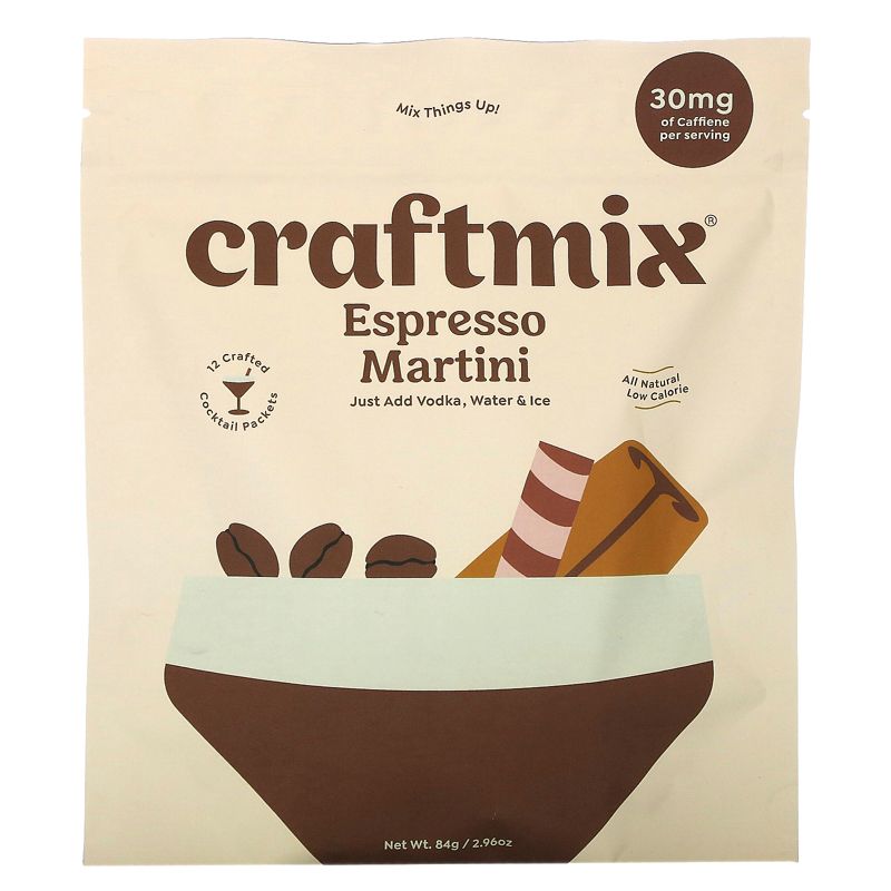 Craftmix Cocktail Mix, Espresso Martini, 2.69 oz ( 84 g), 1 of 3