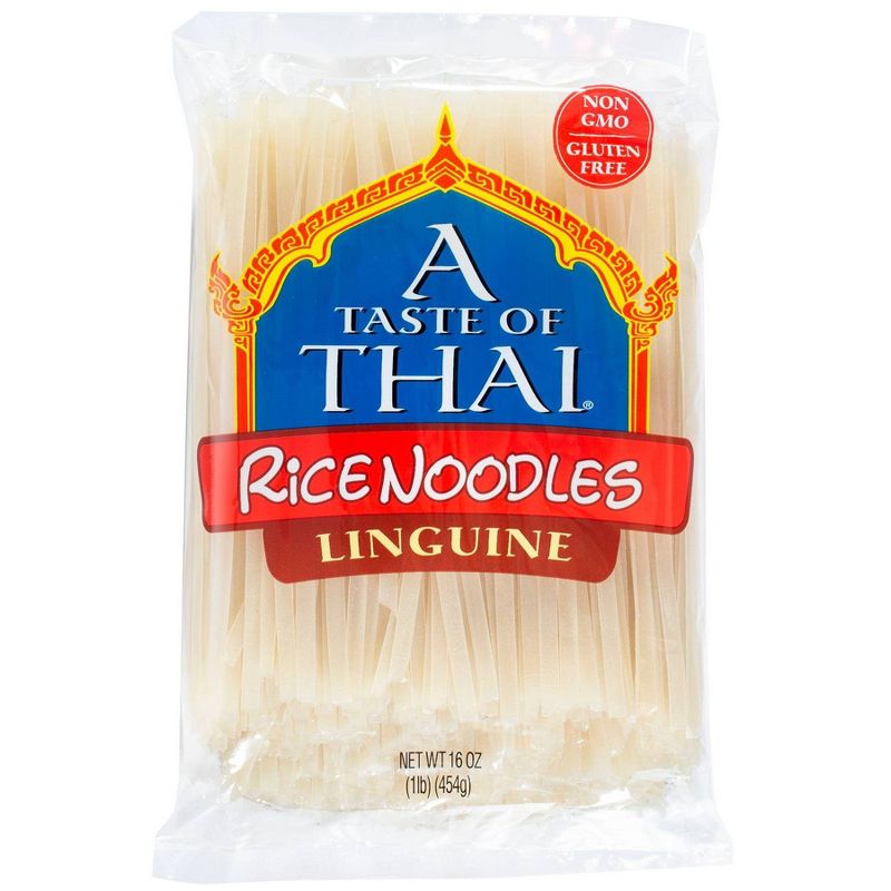 A Taste of Thai Gluten Free Straight Cut Rice Noodles - 16oz, 1 of 7