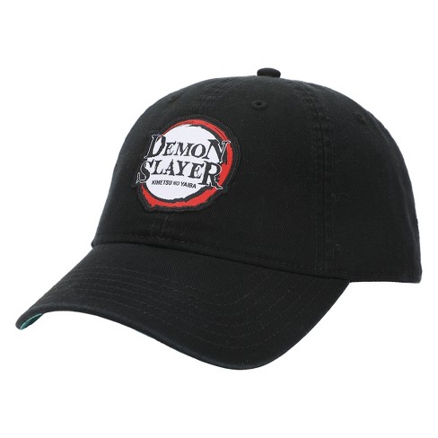 Demon Slayer Embroidered Season 1 Logo Black Adjustable Baseball Hat ...