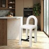 Meridian Furniture,Amari Vegan Leather Stool - 2 of 4