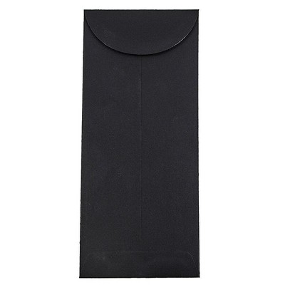 JAM Paper #12 Policy Business Envelopes 4.75 x 11 Black Linen V01220I