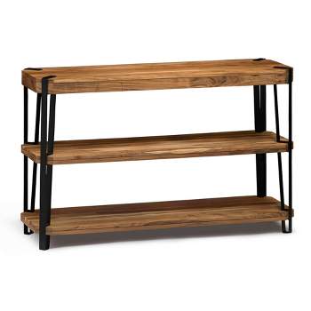 Alaterre Furniture Ryegate Metal And Wood TV Stand for TVs up to 55" Natural Brown