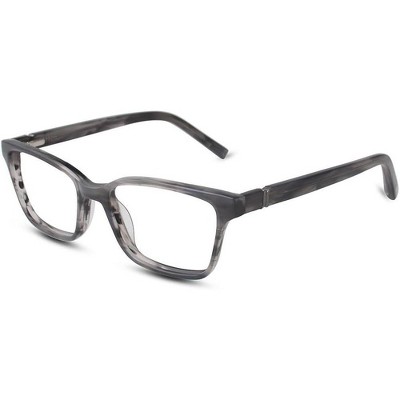 Jones New York J227 48mm Unisex Acetate Rectangular Designer Eyeglasses OR Blue Light Filter OR Reading Glasses in Grey