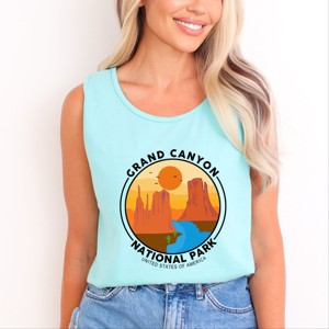 Simply Sage Market Grand Canyon National Park Badge Garment Dyed Tank - 1 of 3