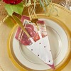 Kate Aspen Burgundy Blush Floral 2 Ply Paper Napkins (Set of 120) | 28517NA - 3 of 4