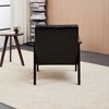 CAVINAS Modern Armchair,Upholstered Leisure Reading Chair with High Back,Solid Wood Legs,Accent Chair for Living Room,Bedroom,Reading Nooks - 4 of 4