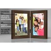 Americanflat 5x7 Hinged Picture Frame in Walnut with Two Displays - Composite Wood with Polished Glass for Tabletop - 4 of 4
