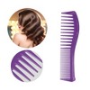 Unique Bargains Anti Static Hair Comb Wide Tooth for Thick Curly Hair Hair Care Detangling Comb For Wet and Dry 2 Pcs - 2 of 4