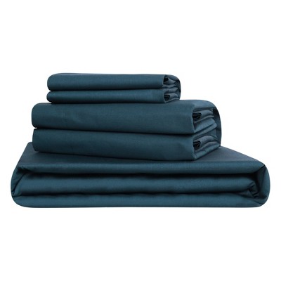 Delara GOTS Certified 100% Organic Cotton Percale 400TC Bedding Bundle, Moisture-Wicking, Smooth & Breathable Sheet Bundle