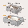 GOTGELIF Heated Cat Bed - 22" Or 28" Soft Plush Cushion Warming Bed with 6 Temperature Levels & Timer - 3 of 4
