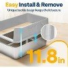 LunaLulinlk Gray Extra Large Stainless Steel Litter Box with Double Litter Mat and Scoop - 4 of 4
