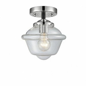 Oxford - 1 Light Semi-Flush Mount In Industrial Style-8.13 Inches Tall and 7.5 Inches Wide - 1 of 1