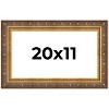 PosterPalooza | Museum Gold Picture Frame - UV Acrylic, Backing Board, Hanging Hardware Included - 2 of 4