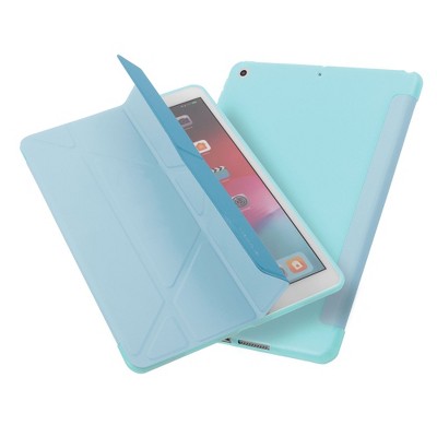 Insten Tablet Case Compatible with iPad 10.2" 8th & 9th Generation, Multifold St&, Magnetic Cover Auto Sleep/Wake, Pencil Charging, Sky Blue