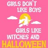 Women's Design By Humans Girls like Halloween By OffensiveFun Racerback Tank Top - 2 of 3