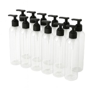 Royal Massage 8oz Bullet Round Massage Oil/Lotion/Liquid Bottle with Saddle Pump - 1 of 4