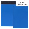 UOFFICE Colored Poly Mailer Bags 7.5" x 10.5" Envelopes - 2 of 4