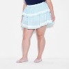 Women's Tiered Lace Trim Mini A-Line Skort - Wild Fable™ - 2 of 3
