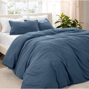 Washed Duvet Cover & Sham Set - Extra Soft, Easy Care by Bare Home, Comforter Not Included - 1 of 4