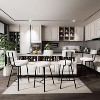 37" Bar Stools Set of 2/4, Modern Upholstered Kitchen Island Bar Chairs with Metal Legs, Tall Counter Height Stools for Dining Room, Bar - 3 of 4