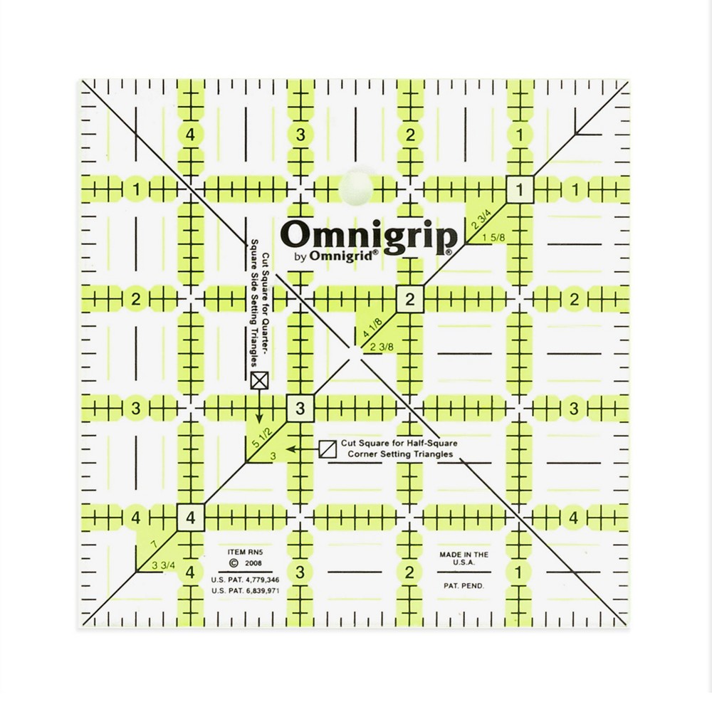 Photos - Accessory Omnigrid 5" x 5" Non-Slip Square Quilting Ruler