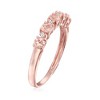 Ross-Simons 0.50 ct. t.w. Morganite Ring With Diamond Accents in 18kt Rose Gold Over Sterling - 3 of 4