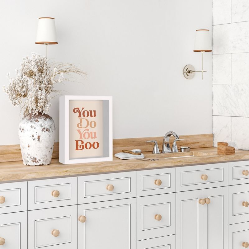 Americanflat Minimalist Motivational You Do You Boo' By Motivated Type Shadowbox Framed Wall Art Home Decor, 6 of 9