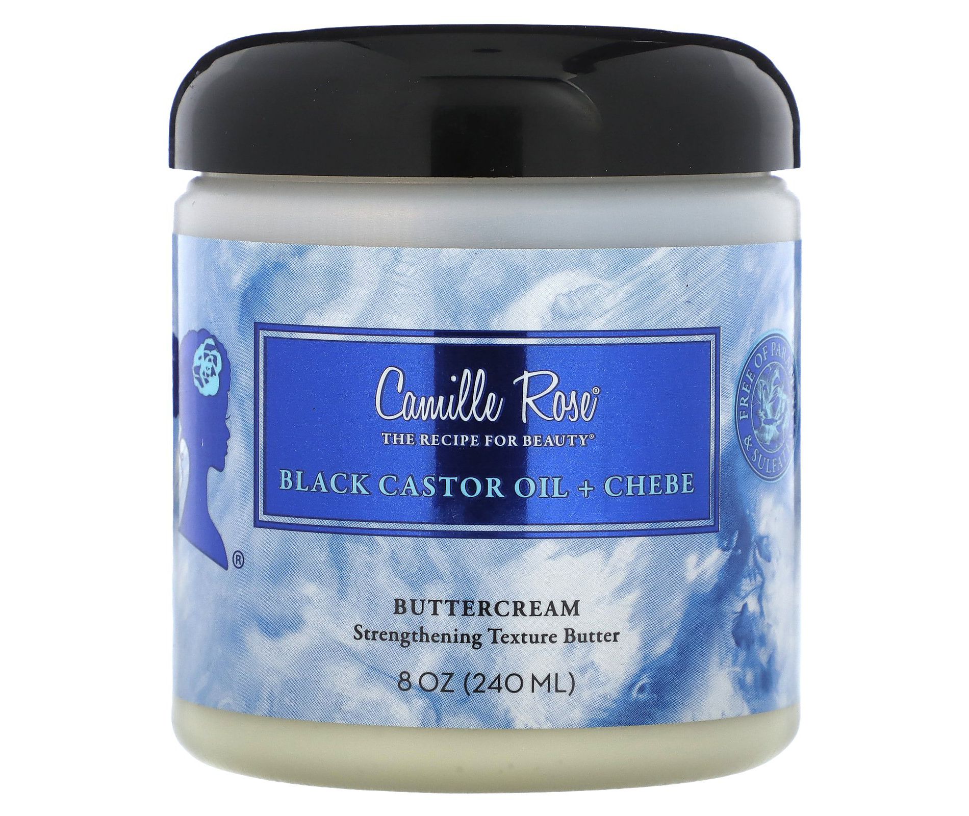 Camille Rose Black Castor Oil + Chebe, Butter Cream, 8 oz (240 ml)