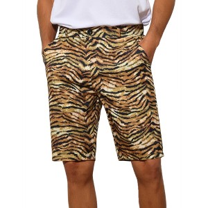 INSPIRE CHIC Men's Summer Regular Fit Animal Printed Shorts - 1 of 4